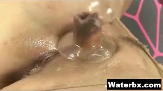 Kinky horny girl pissing