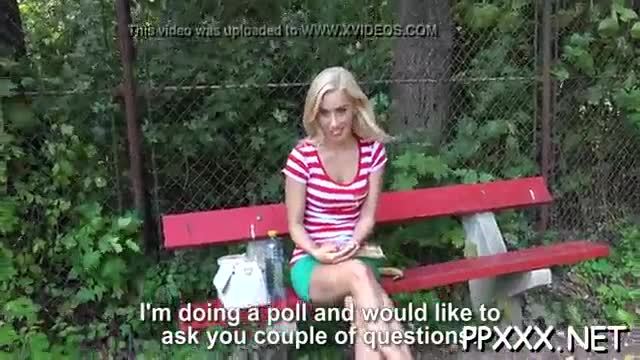 Cute babe succumbs to dudes lusty offer as she give moist fellatio