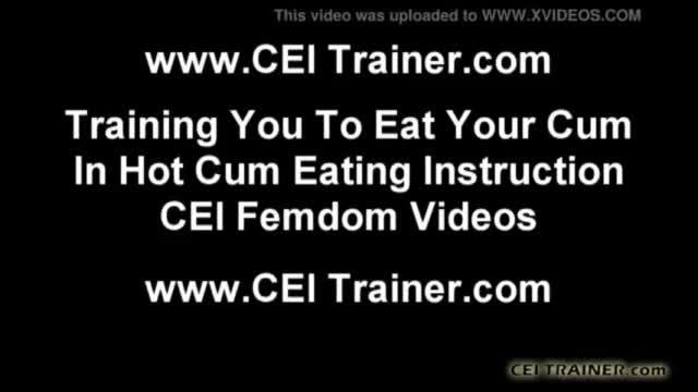 After you bust your nut you have to eat it cei