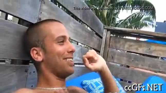 Teen girl rides on big ramrod