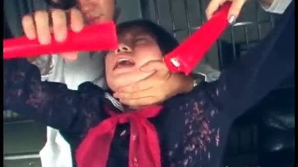 Sexy asian slut being tied